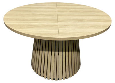 Krista jatkettava ruokapöytä Ø120-220 cm tammi